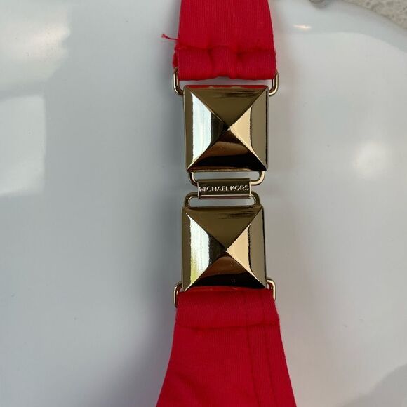 NWT MICHAEL Michael Kors Sea Coral Tankini Top and Matching Bottoms Size S - Picture 3 of 8